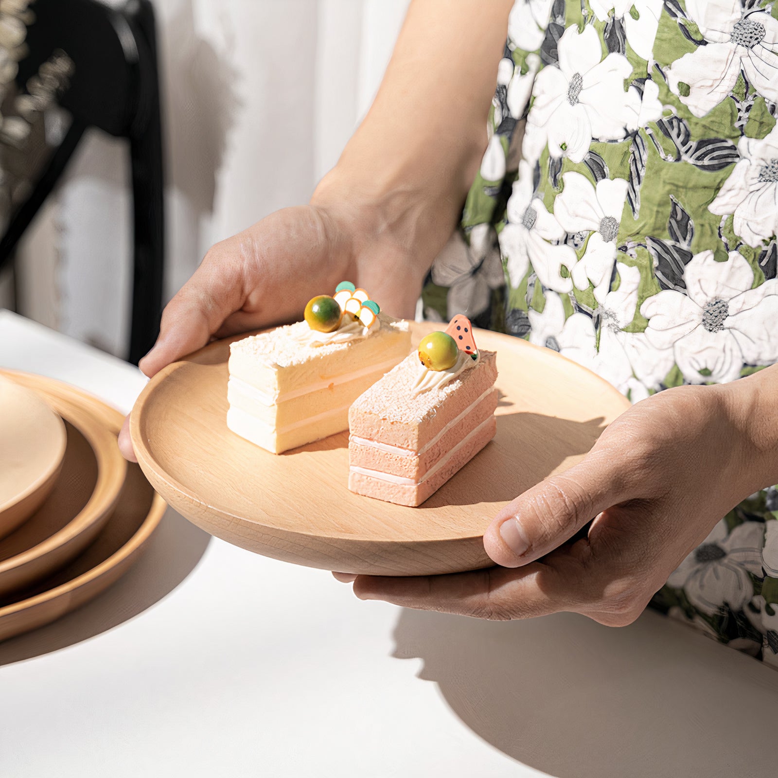 Nahele wooden Plates Set