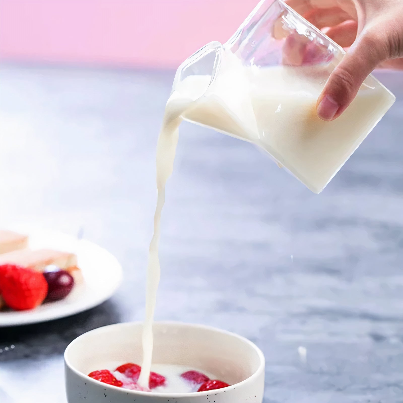 Mini Glass Milk Carton Cup (4cups)