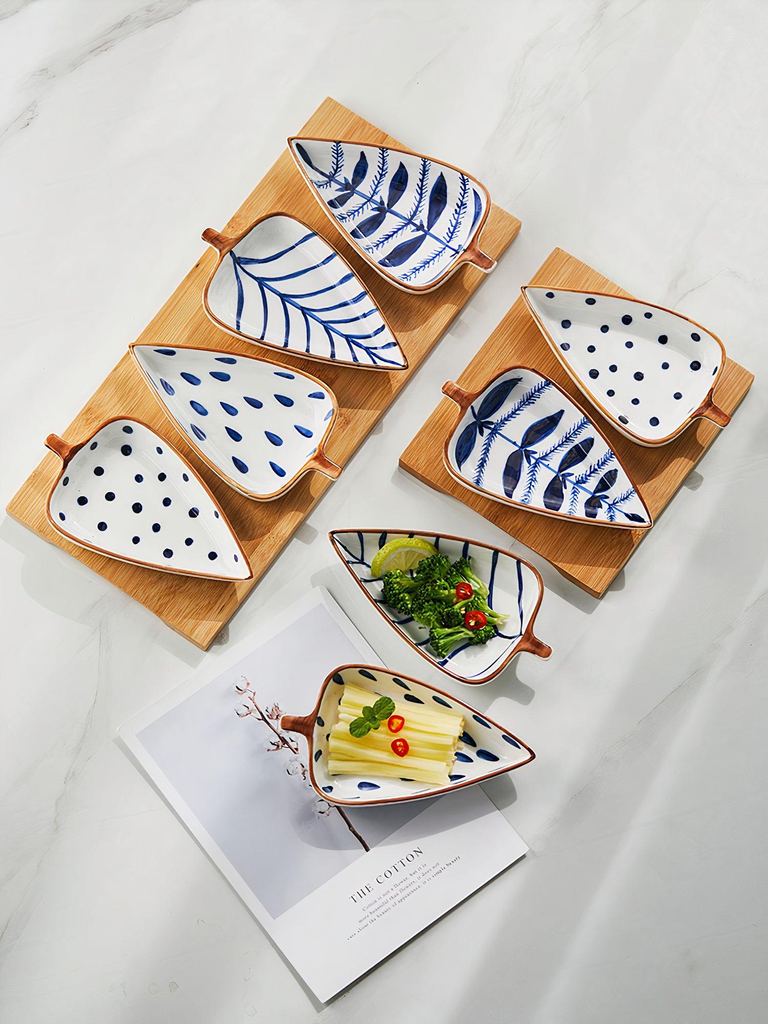 Serrate Leaf Bowls